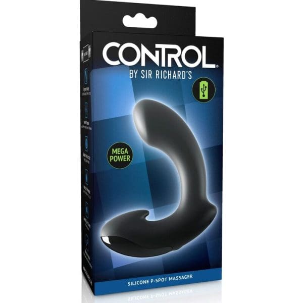 SIR RICHARDS - BLACK SILICONE P-POINT PROSTATE MASSAGER 5